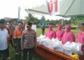 Kapolda Sultra saat memantau pasar murah di Pomalaa