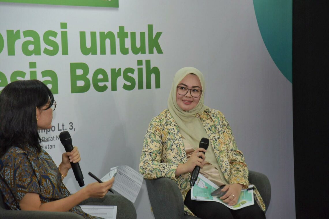 Wali Kota Kendari, Siska Karina Imran saat jadi pembicara pada kegiatan HPSN 2025 di Jakarta Selatan
