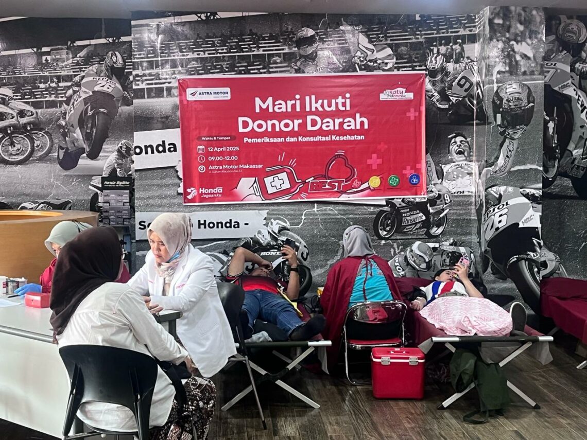 Asmo Sulsel saat menggelar donor darah