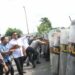 Simulasi pengamanan Polresta Kendari peringatan Hari Buruh 1 Mei