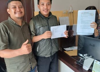 PT JMP saat dilaporkan resmi ke Kejati Sultra