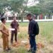Kejari Konawe bersama Dinas PU melakukan pemeriksaan fisik pembangunan pagar KPU Konawe