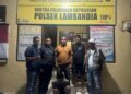 Pelaku penikaman sopir di Terminal Baruga saat diamankan Polisi di Koltim
