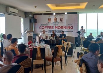 APTS saat menggelar coffee Morning di salah satu Hotel Kendari