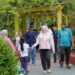 Wali Kota Kendari, Siska Karina Imran bersama Wakil Wali Kota, Sudirman mengunjungi Kebun Raya Kendari