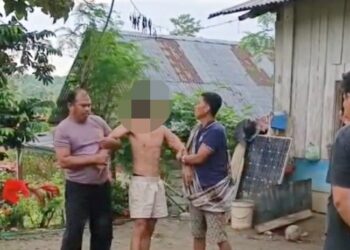 Pelaku M Z saat diamankan Polsek Watubangga, Kolaka