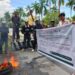AMIN Sultra saat demo depan Kejati Sultra terkait Kawilker Irbar