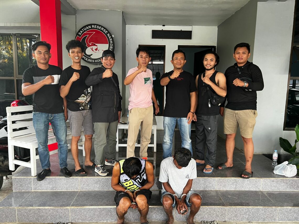 Pelaku saat diamankan Polres Kolaka