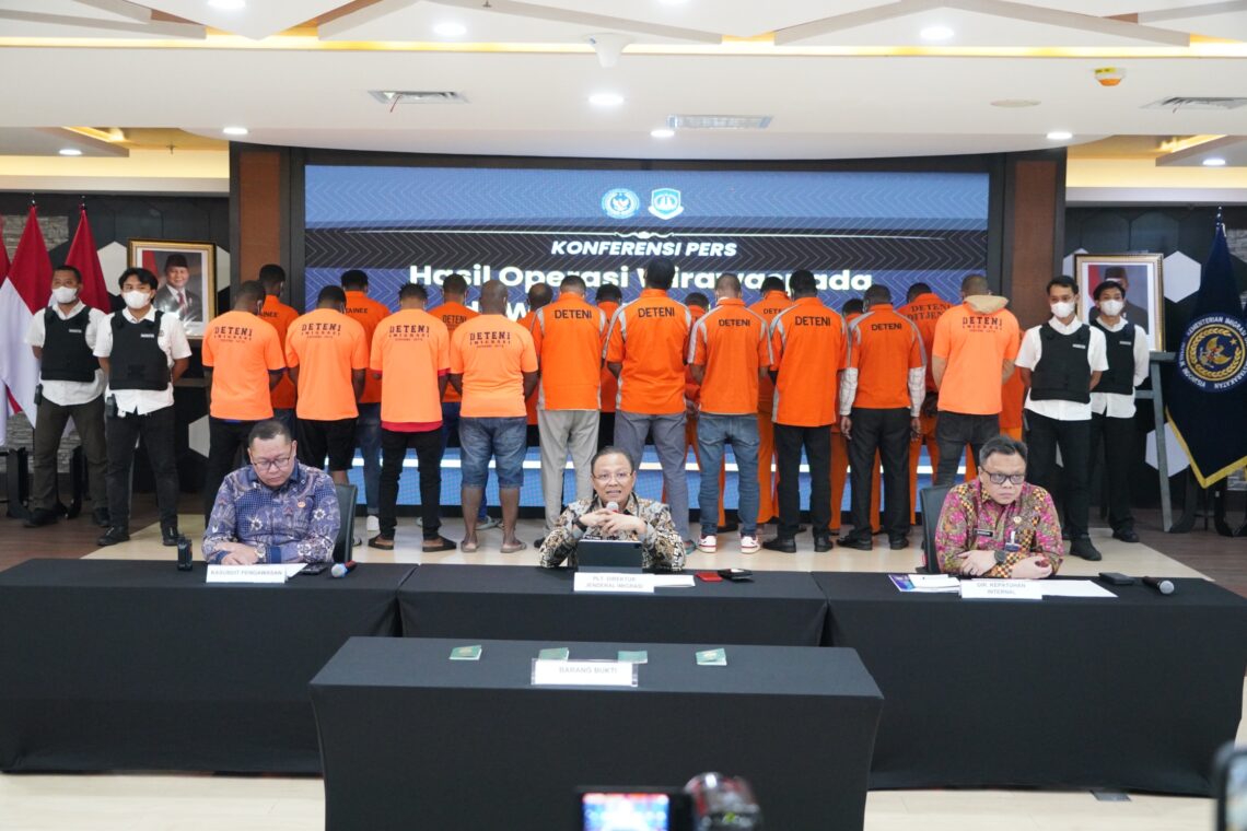 Dirjen Imigrasi ekspos hasil Operasi Wira Waspada yang menjaring 170 WNA