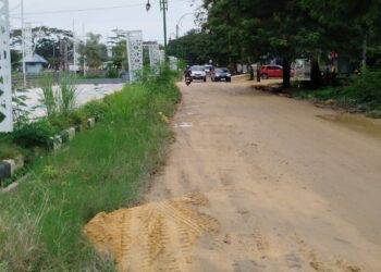Jalan Antero Hamra yang mulai dikerjakan Pemkot Kendari dengan anggaran 3,1 miliar