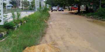 Jalan Antero Hamra yang mulai dikerjakan Pemkot Kendari dengan anggaran 3,1 miliar