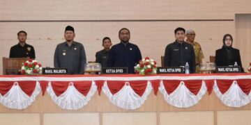 DPRD Kota Kendari menggelar Rapat Paripurna agenda penyampaian jawaban Wali Kota Kendari atas pandangan Fraksi DPRD terkait 4 Raperda