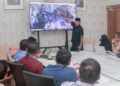 Wakil Wali Kota Kendari, Sudirman memimpin rapat koordinasi
