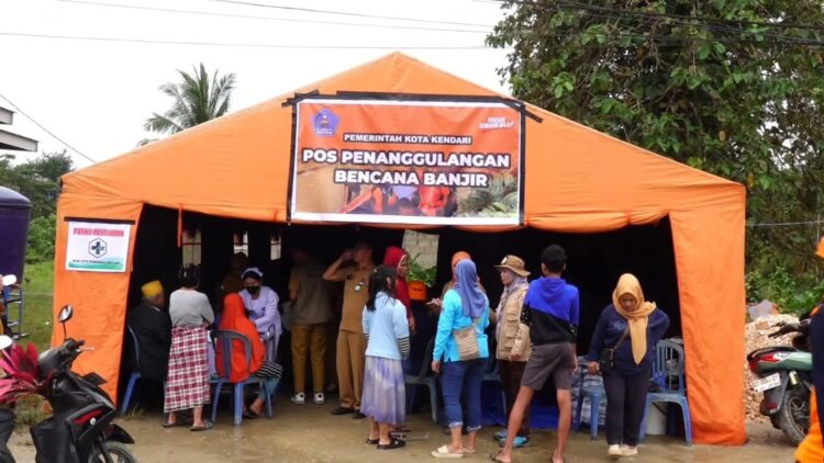Pos penanggulangan bencana banjir Pemkot Kendari