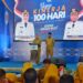 Wali Kota Kendari, Siska Karina Imran didampingi Wakil Wali Kota, Sudirman memaparkan capaian kerja 100 hari
