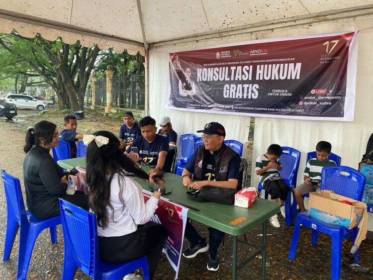 KAI Sultra menggelar konsultasi hukum gratis yang merupakan rangkaian HUT KAI