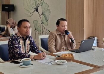 Kepala Cabang BPJS Kesehatan Kendari, Rinaldi Wibisono memaparkan persentase JKN di Kota Kendari
