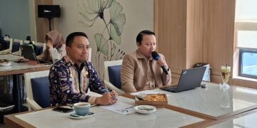 Kepala Cabang BPJS Kesehatan Kendari, Rinaldi Wibisono memaparkan persentase JKN di Kota Kendari