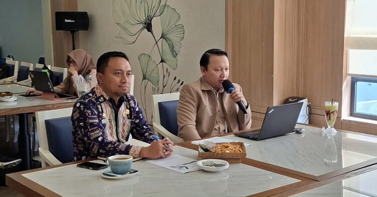 Kepala Cabang BPJS Kesehatan Kendari, Rinaldi Wibisono memaparkan persentase JKN di Kota Kendari