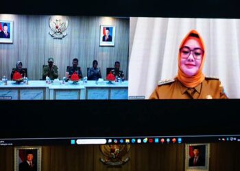 Wali Kota Kendari, Siska Karina Imran secara daring meresmikan Koperasi Kelurahan Merah Putih (KKMP)