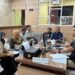 Ketua BEM FKIP dan KPPA Sultra saat dilaporkan di Polda Sultra