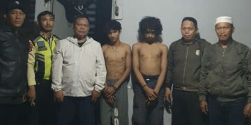 Pelaku pencurian saat diamankan Polres Kolaka