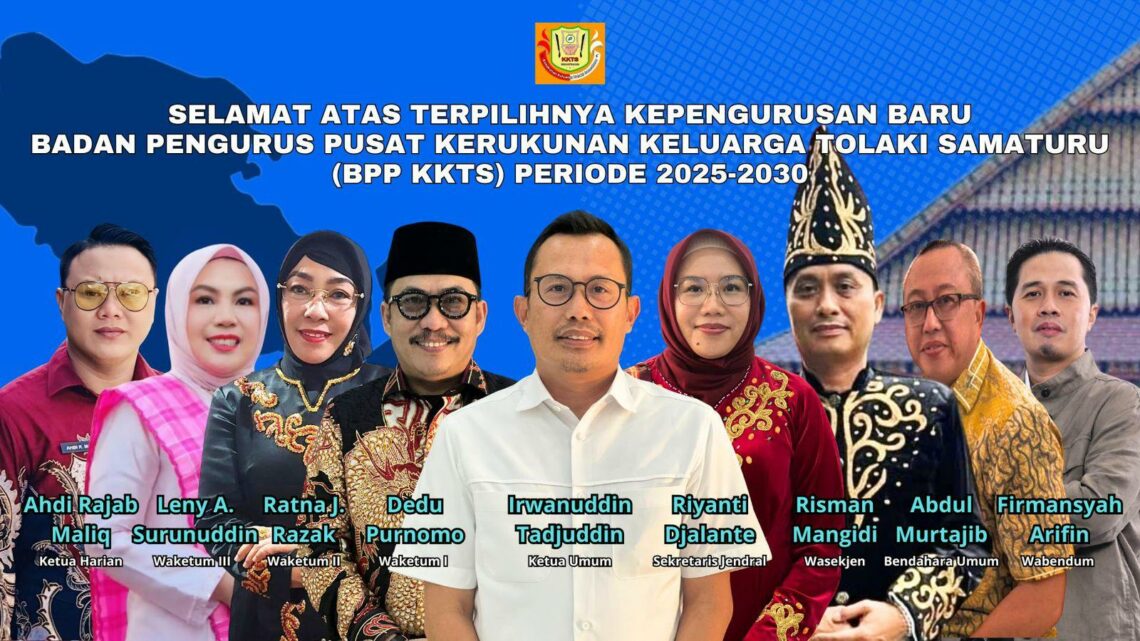Susunan kepengurusan baru BPP KKTS periode 2025-2030