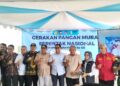 Gerakan Pangan Murah serentak nasional yang dilaksanakan di Kantor Camat Kadia