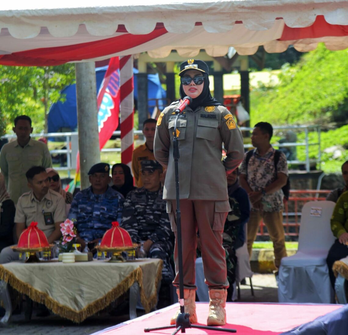 Wali Kota Kendari, dr. Hj. Siska Karina Imran, SKM saat menutup kegiatan retret