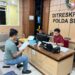 Dirketur LINK Sultra, Muh. Andriansyah Husen saat melaporkan resmi PT TBS