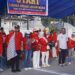 Wali Kota Kendari didampingi Wakil Wali Kota melepas peserta gerak jalan indah