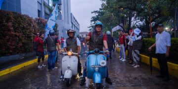 Launching QRIS Jelajah Budaya Indonesia (QJI) Provinsi Sultra, diawali dengan vespa tour edukatif dengan rute Claro – Jembatan Bahtera Mas – MTQ – Masjid Al Alam bersama komunitas Vespa Kota Kendari dan perwakilan peserta QJI Sultra