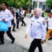Wali Kota Kendari saat menghadiri Rakornas PHD di Aula Kantor Gubernur Sultra