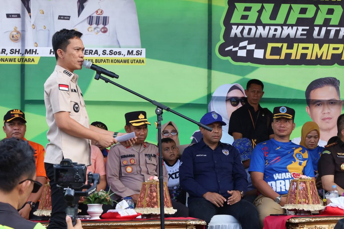 Bupati Konut, Ikbar membuka kejuaraan road race