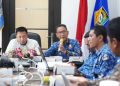 Sekda Kendari saat mengikuti Rakor