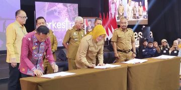 Wali Kota Kendari, Siska Karina Imran menandatangani kerja sama antar daerah