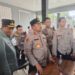 Kapolda Sultra, Irjen Pol Didik Agung Widjanarko bersama Wagub Sultra, Ir Hugua usai menerima aspirasi Aliansi Suara Rakyat (ASR)