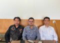 Kuasa hukum pemilik lahan Beddu Karim usai melaporkan PT OSS di Polda Sultra