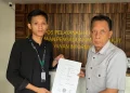 AMPUH Sultra saat resmi melaporkan Bupati Mubar LDW di Kejagung RI