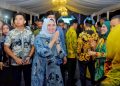 Wali Kota Kendari, Siska Karina Imran saat menghadiri Malam Ta'aruf di Rujab Gubernur Sultra