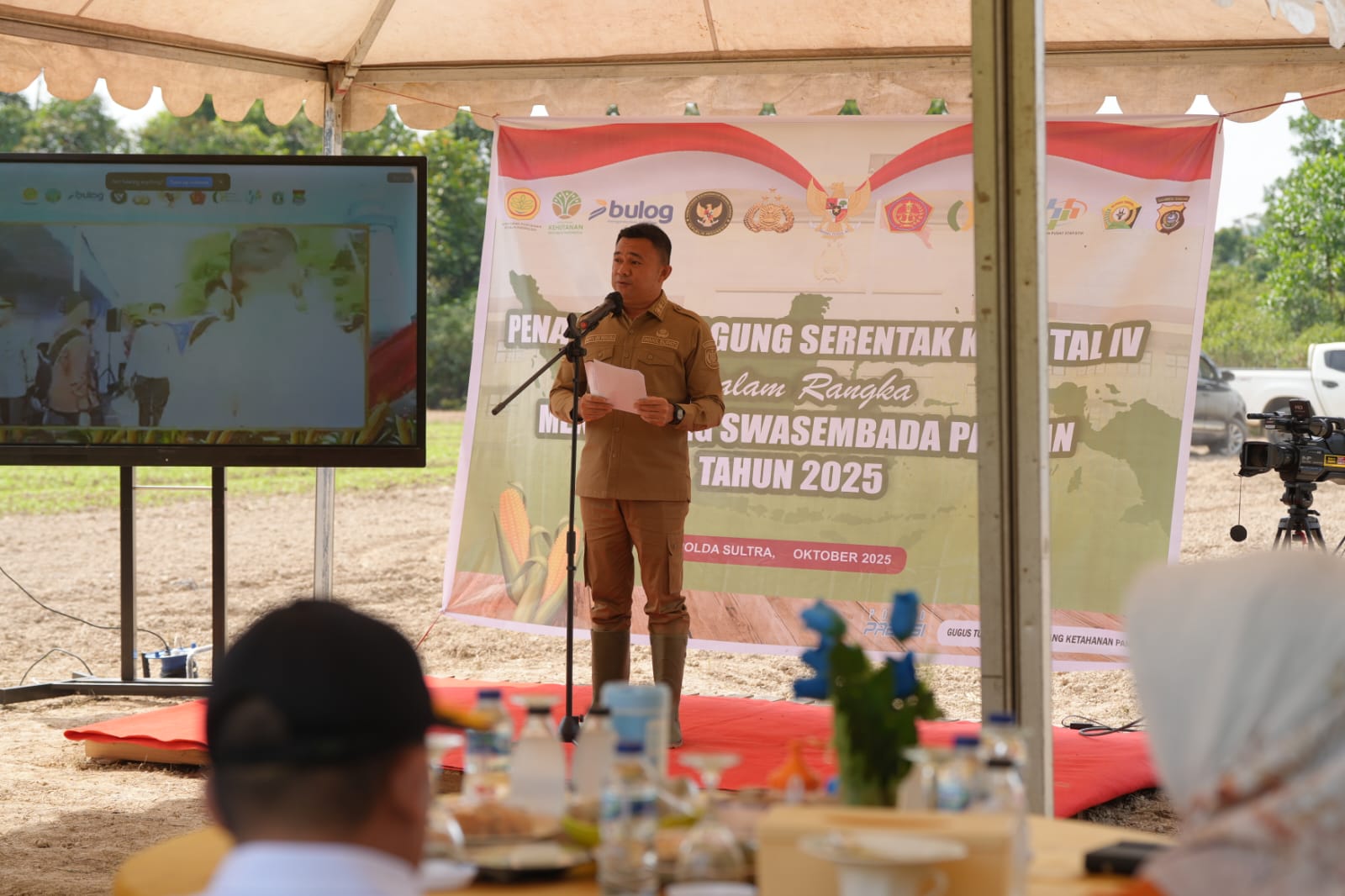 Wabup Konsel Hadiri Penanaman Jagung Serentak, Dukung Swasembada Pangan 2025