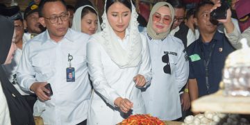Wamendag bersama Wali Kota Kendari saat tinjau Pasar Baruga