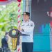 Bupati Konawe Selatan, Irham Kalenggo saat memberikan sambutan