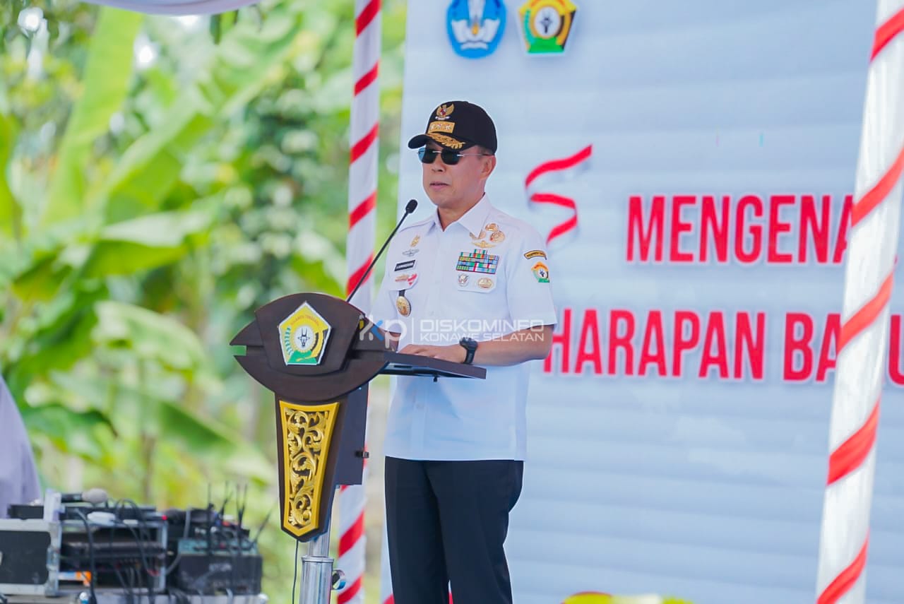 Bupati Konsel Dukung Penuh Pembangunan dan Peluncuran Sekolah Garuda di Lebo Jaya