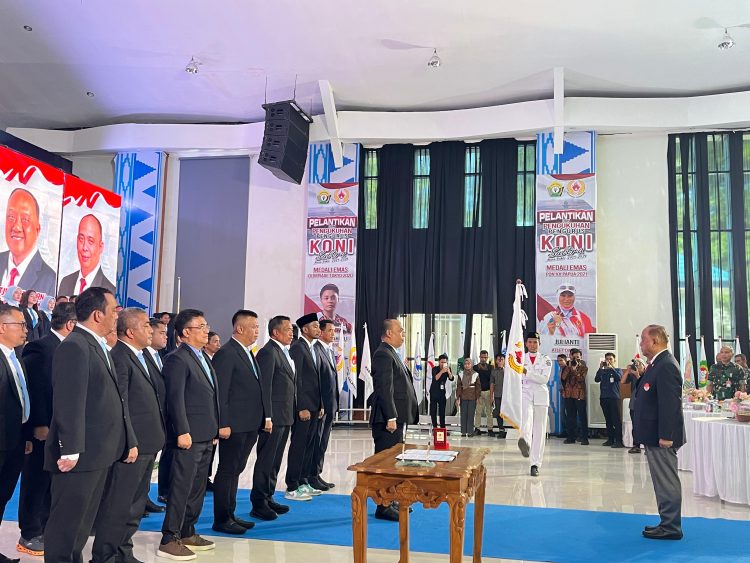 Pengukuhan pengurus KONI Sultra masa bakti 2025-2029