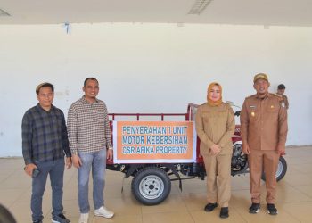 Penyerahan 1 unit motor kebersihan dari CSR Afika Properti