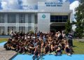 SMPN 18 dan SD Islam Insan Unggul saat mengunjungi BNN Sultra