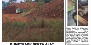 Sejumlah bukti dugaan aktivitas ilegal PT St Nickel Resources berdasarkan data IMIK Jakarta