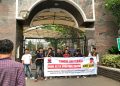 Mahasiswa saat demo di Kejagung mendesak agar Herry Asiku diperiksa