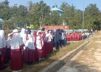 Siswa Siswi saat mengikuti sosialisasi BNNP Sultra